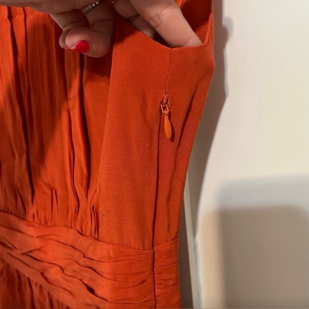 Boden Orange Sleeveless Dress - Picture 5 of 8